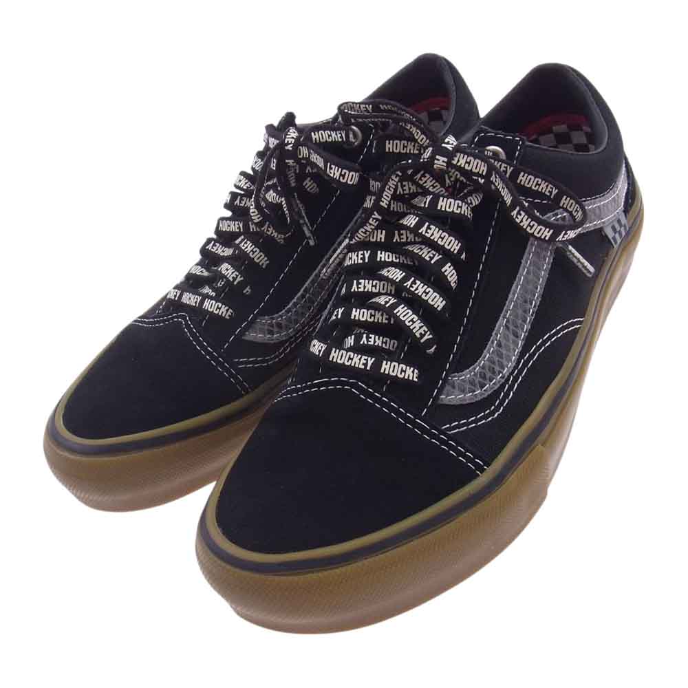 VANS バンズ VN0A5FCB18J × HOCKEY X OLD SKOOL SNAKESKIN オールドスクール ローカットスニーカー  ブラック系 26cm【中古】