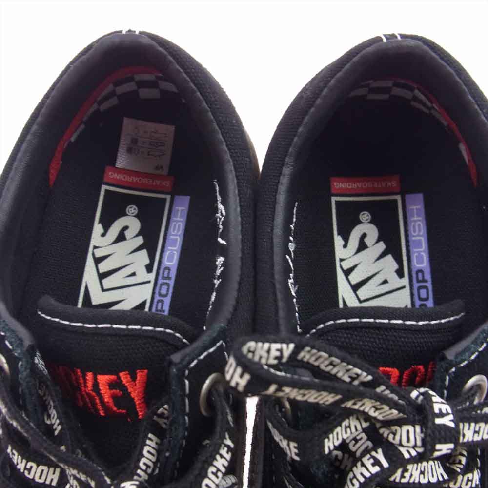 VANS バンズ VN0A5FCB18J × HOCKEY X OLD SKOOL SNAKESKIN オールドスクール ローカットスニーカー  ブラック系 26cm【中古】