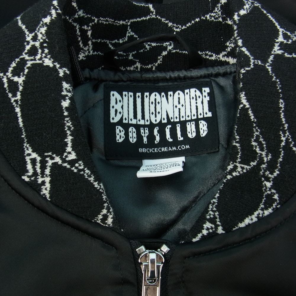 ビリオネアボーイズクラブ 821-7403 RUCKSACK JACKET MA-1 タイプ ナイロン ジャケット ブラック系 L【美品】【中古】