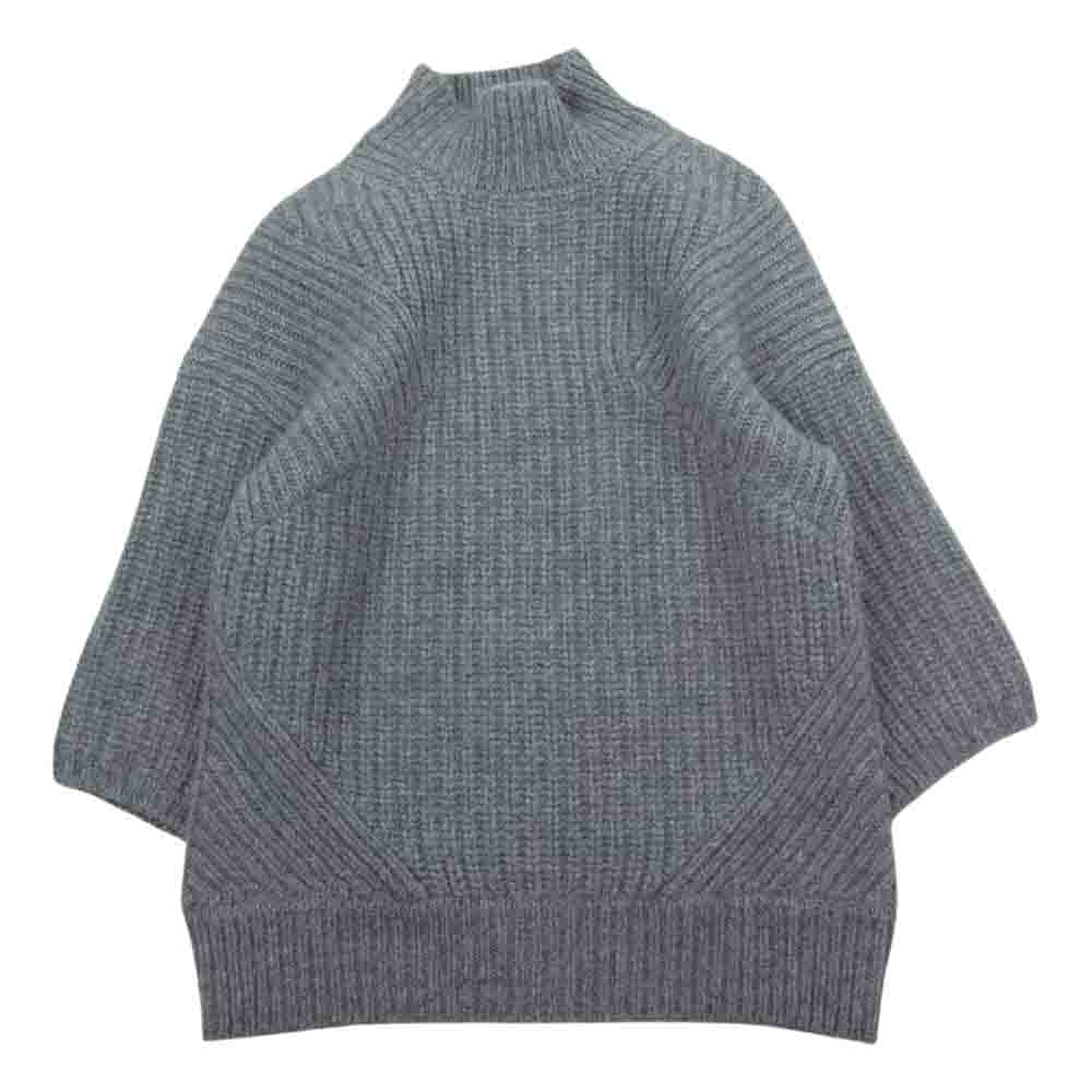 シークレット クローゼット カシミア モヘア モックタートル ニット セーター グレー系 2【中古】