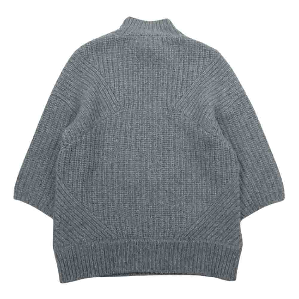 シークレット クローゼット カシミア モヘア モックタートル ニット セーター グレー系 2【中古】