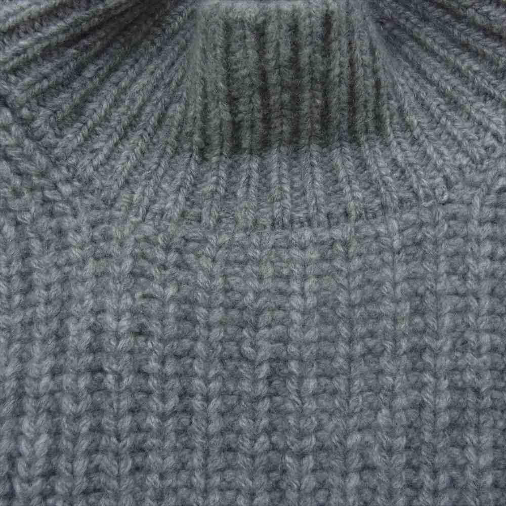 シークレット クローゼット カシミア モヘア モックタートル ニット セーター グレー系 2【中古】