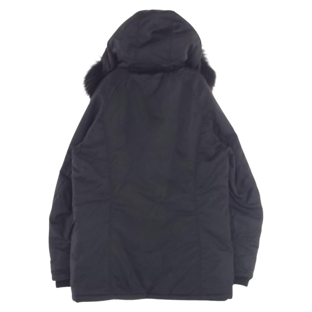 junhashimoto ジュンハシモト NUC43BZ0693TN チャイニーズラクーンファー N-3B ジャケット ブラック系 M【中古】