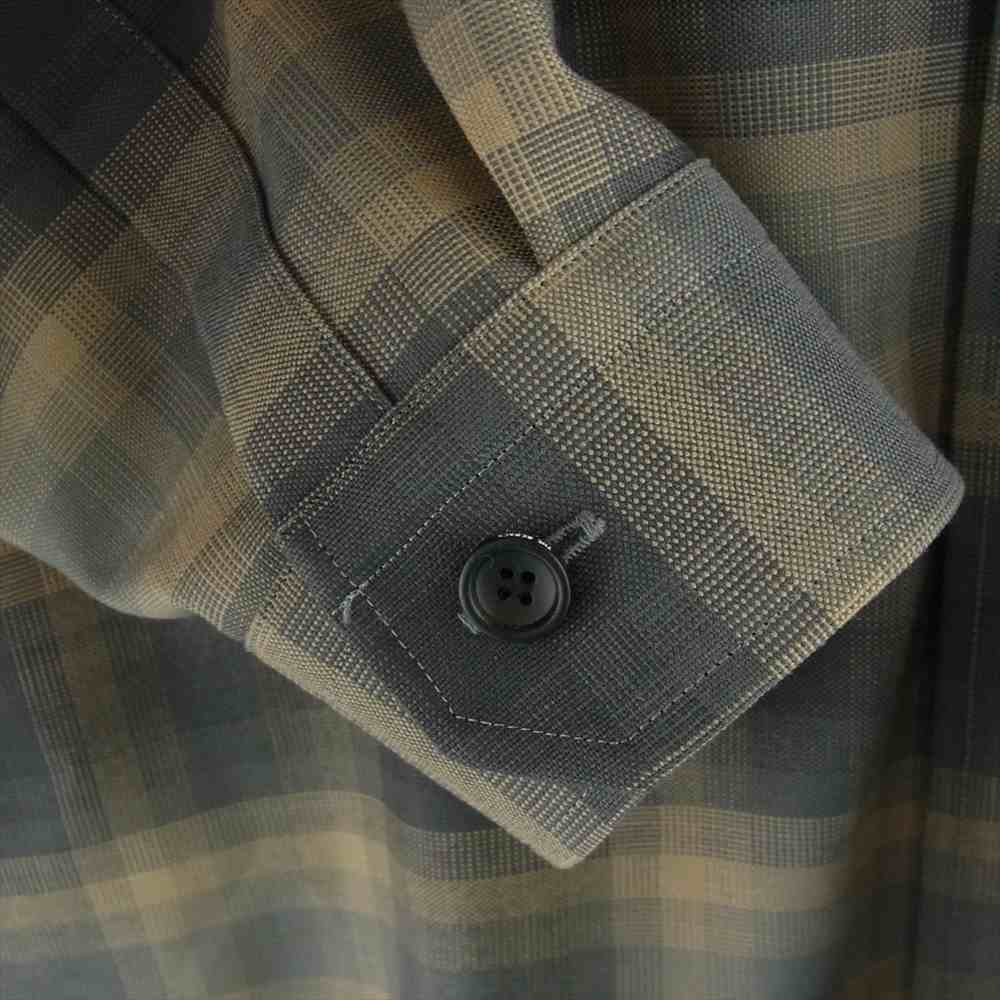 THE RERACS ザリラクス 23AW 23FW-REBL-365L-2-J PE SUPER LIGHT SPUN OXFORD THE BUTTON DOWN SHIRT チェック ボタンダウンシャツ チャコール系 F【中古】