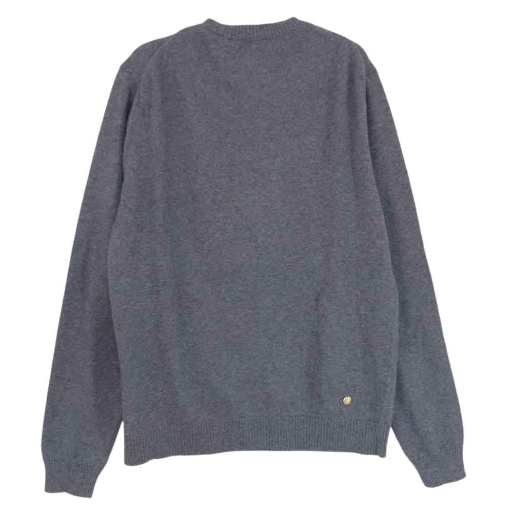 MUVEIL ミュベール ブローチ付 カーディガン グレー系 38【中古】