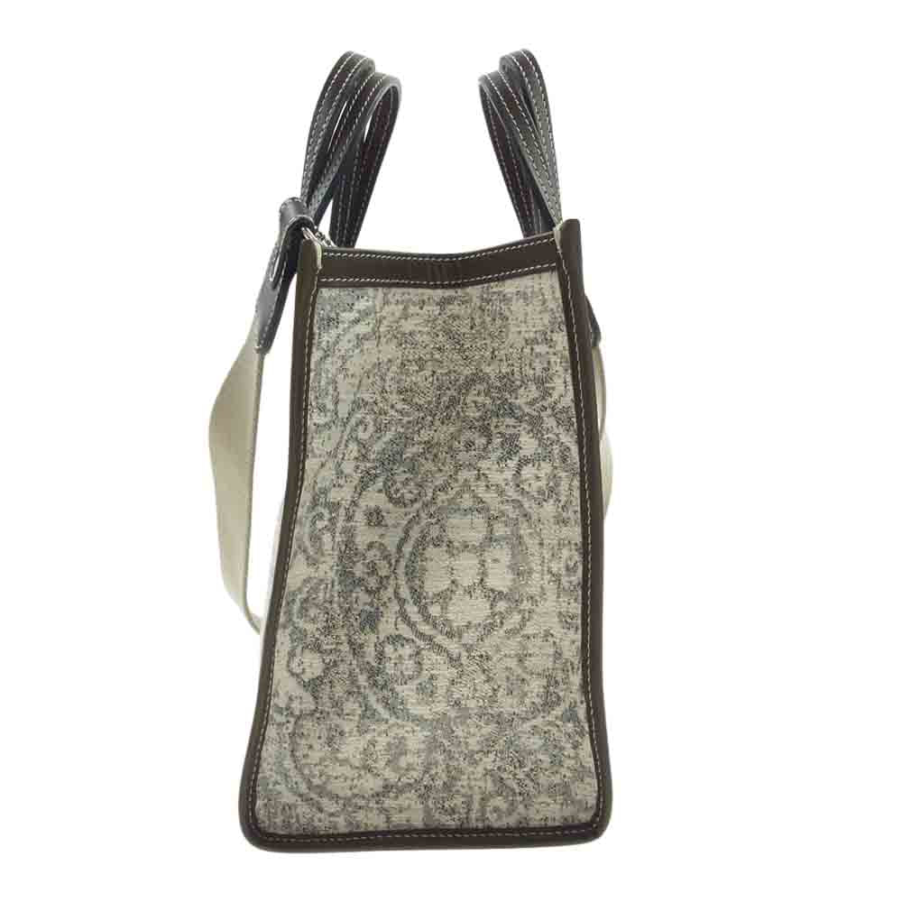 ア ヴァケーション 21AW 21-092-910-0015-3-0 × IENA イエナ CARAMEL ショルダー付き 2WAY トート バッグ  ホワイト系 ブラウン系 記載カラー　グレー【美品】【中古】