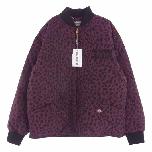 WACKO MARIA ワコマリア DICKIES-WM-BL07 DICKIES LEOPARD QUILTED JACKET ディッキーズ レオパード キルティング ジャケット ワインレッド系 BURGUNDY M【極上美品】【中古】