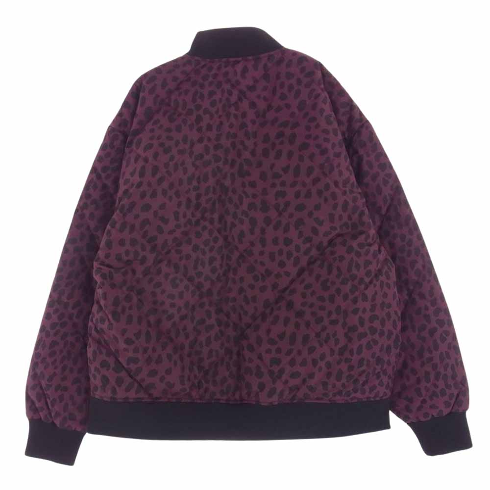 WACKO MARIA ワコマリア DICKIES-WM-BL07 DICKIES LEOPARD QUILTED JACKET ディッキーズ レオパード キルティング ジャケット ワインレッド系 BURGUNDY M【極上美品】【中古】