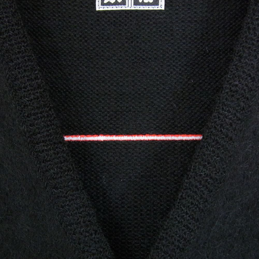 WACKO MARIA ワコマリア 22AW BEP-WM-KN01 × BLACK EYE PATCH MOHAIR KNIT CARDIGAN ブラックアイパッチ モヘア ニット カーディガン ブラック系 M【極上美品】【中古】