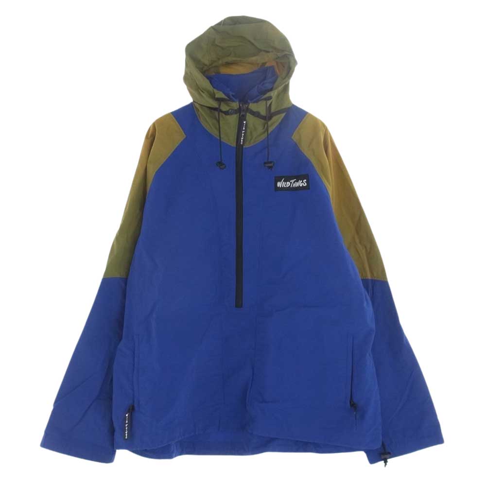 WILDTHINGS ワイルドシングス ナイロン プルオーバー ジャケット ブルー系 L【中古】