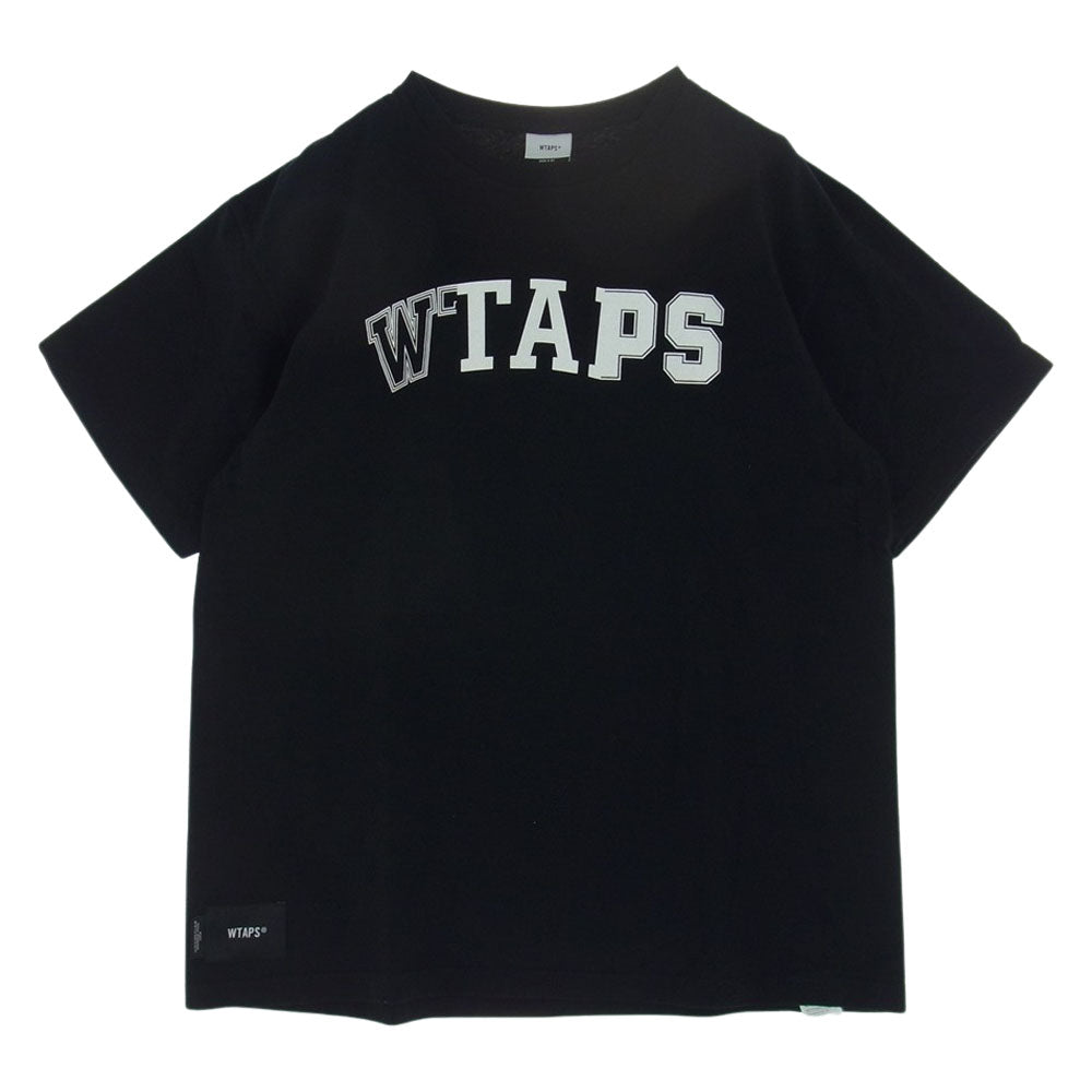 WTAPS ダブルタップス 22SS 221ATDT-STM09S RANSOM SS COTTON クルーネック ロゴ Tシャツ ブラック ブラック系 X02【中古】