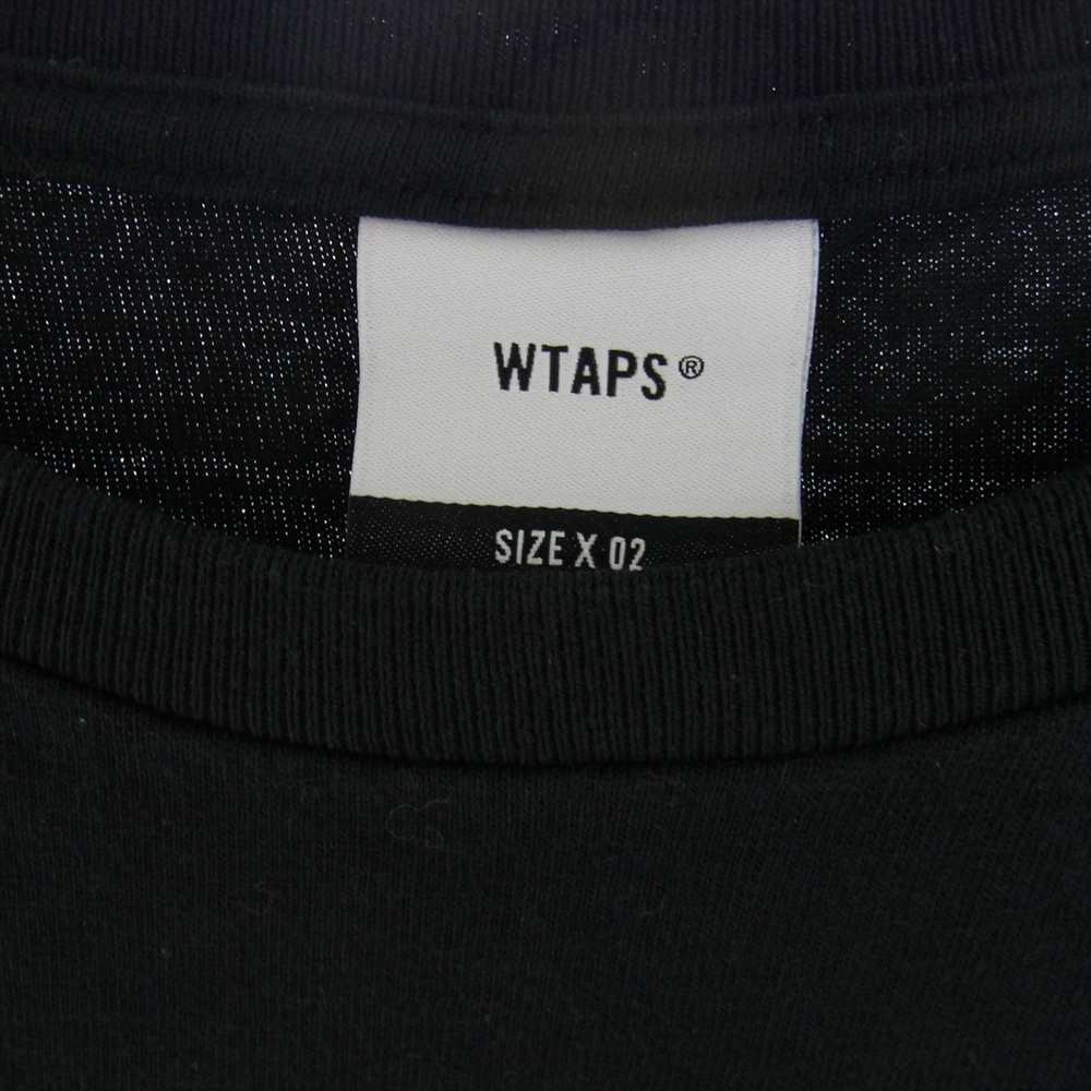 WTAPS ダブルタップス 22SS 221ATDT-STM09S RANSOM SS COTTON クルーネック ロゴ Tシャツ ブラック ブラック系 X02【中古】