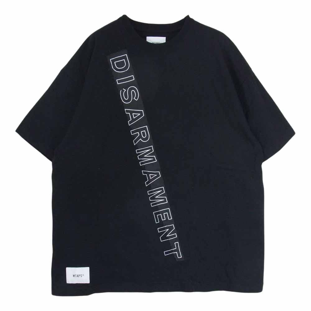 WTAPS ダブルタップス 23SS 232ATDT-CSM01 OBJ SS COTTON DISARMAMENT コットン ジャージー Tシャツ ブラック系 3【中古】