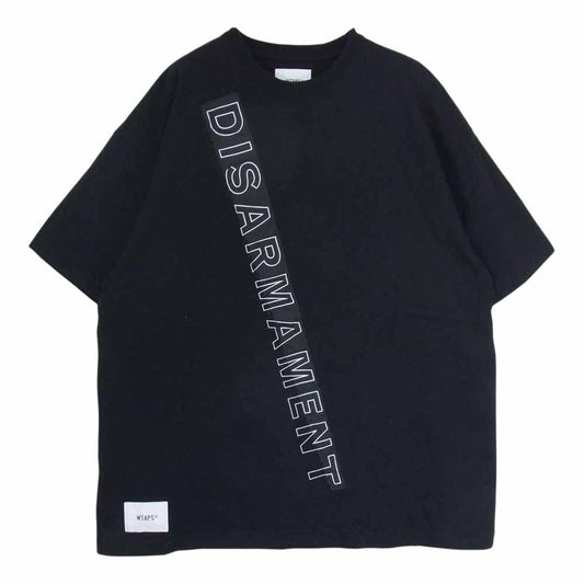 WTAPS ダブルタップス 23SS 232ATDT-CSM01 OBJ SS COTTON DISARMAMENT コットン ジャージー Tシャツ ブラック系 3【中古】
