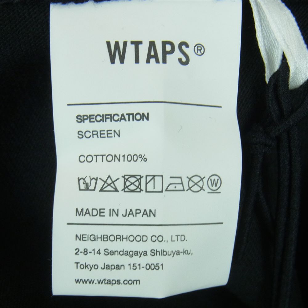 WTAPS ダブルタップス 22AW 222PCDT-ST01S EVIL TIP TEE イービル チップ ショートスリーブ 半袖 Tシャツ ブラック系 04【極上美品】【中古】