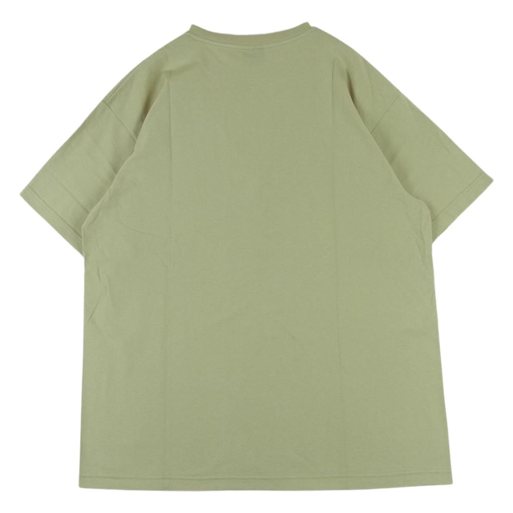 WTAPS ダブルタップス 22SS 221ATDT-STM09S RANSOM SS COTTON クルーネック ロゴ 半袖 Tシャツ ベージュ系 02【美品】【中古】