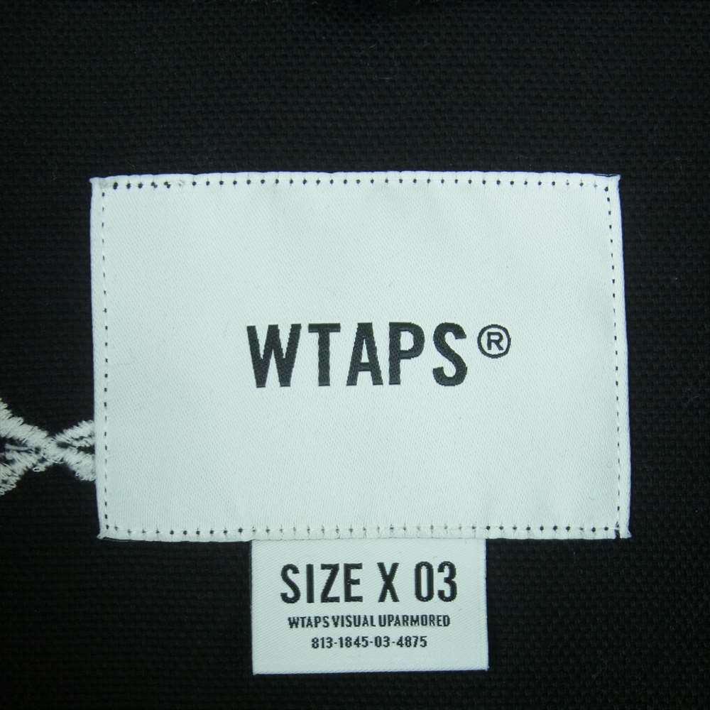 WTAPS ダブルタップス 22AW 221WVDT-SHM02 JUNGLE 01 LS ボーン 刺繍 シャツ ジャケット 日本製 ブラック系 03【美品】【中古】