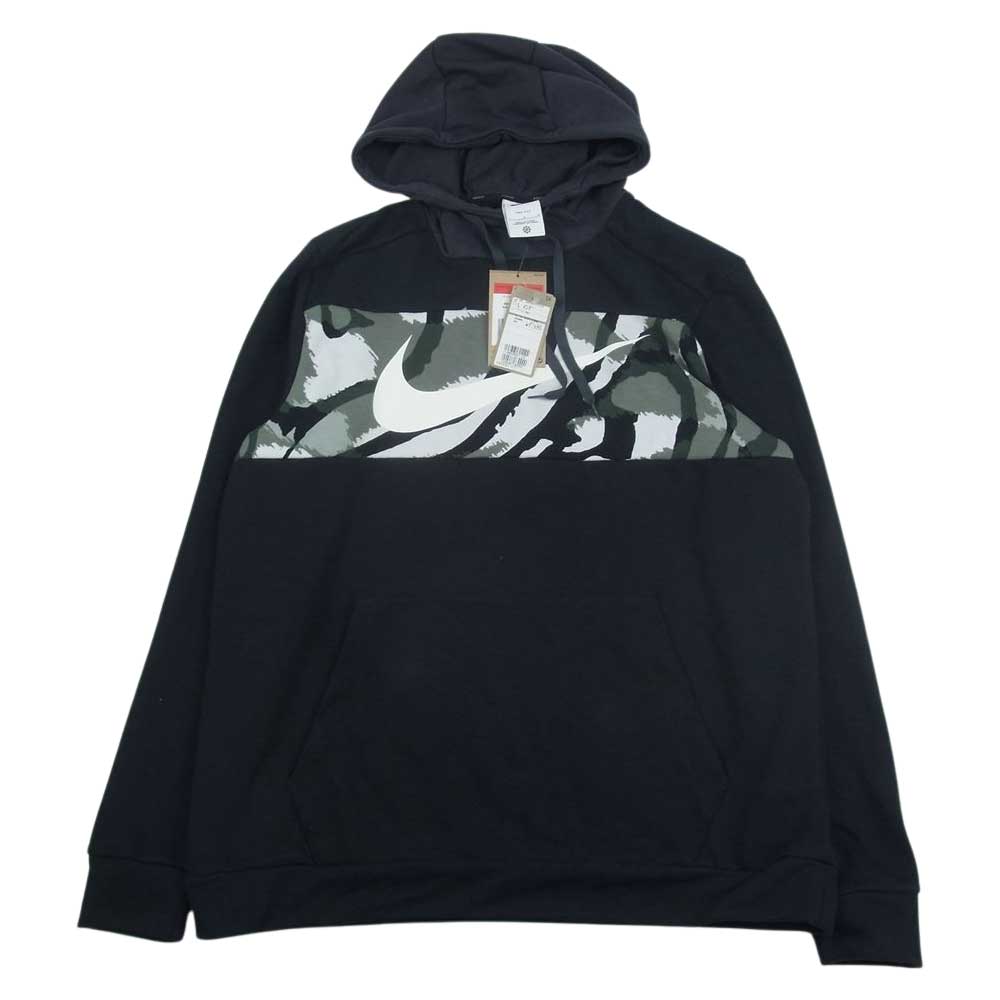 NIKE ナイキ DM5892-011 DRI-FIT SC スポーツ クラッシュ 長袖 フーディ プルオーバー パーカー ブラック系 L【中古】