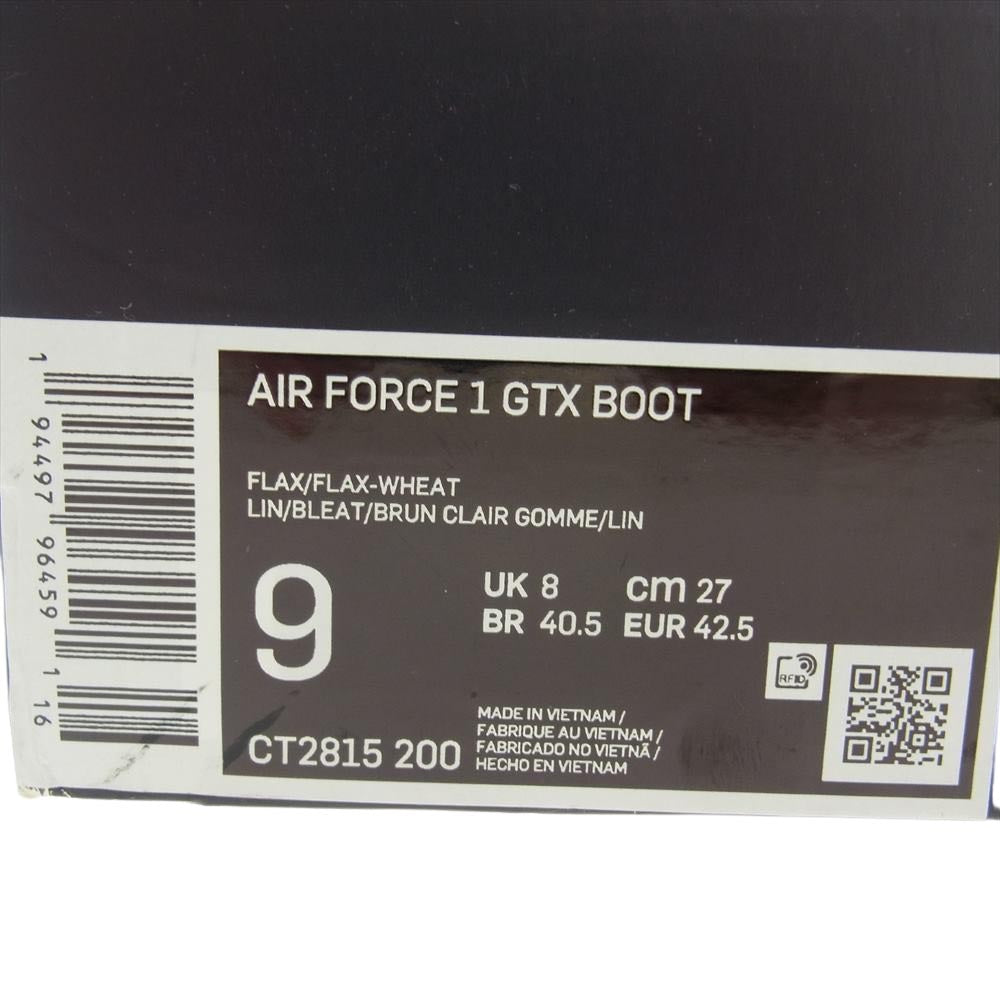 NIKE ナイキ CT2815-200 AIR FORCE 1 GTX BOOT エア フォース 1 ゴアテックス ブーツ スニーカー イエロー系 27cm【中古】