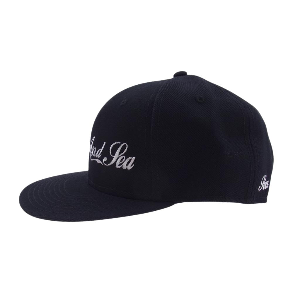 WIND AND SEA ウィンダンシー WDS-AC-160 SNAP BACK ロゴ スナップ キャップ ブラック系【美品】【中古】