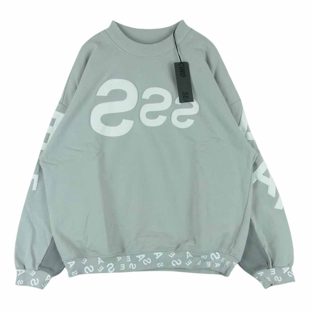 WIND AND SEA ウィンダンシー WDS-21S-TPS-07 AAAEEESSS Crew Neck Sロゴ クルーネック ロゴ スウェット 中国製 グレー系 S【中古】