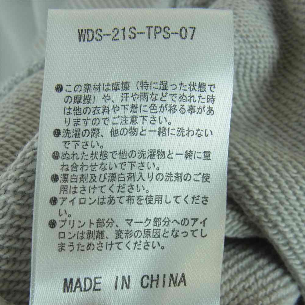 WIND AND SEA ウィンダンシー WDS-21S-TPS-07 AAAEEESSS Crew Neck Sロゴ クルーネック ロゴ スウェット 中国製 グレー系 S【中古】