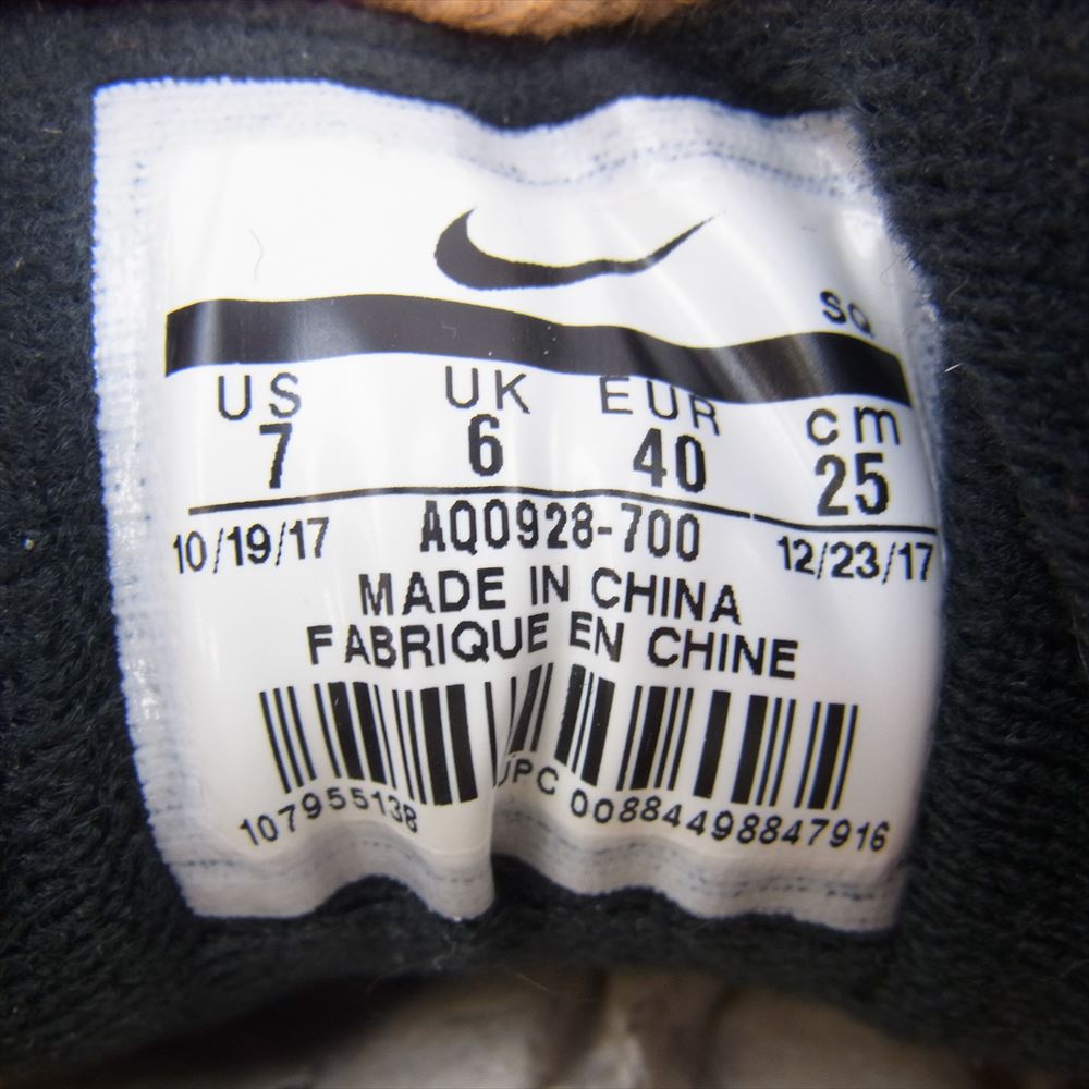 NIKE ナイキ AQ0928-700 × atmos アトモス Air Max 1 DLX Animal Pack エアマックス1 DLX アニマルパック スニーカー ブラウン系 ブラック系 25cm【中古】