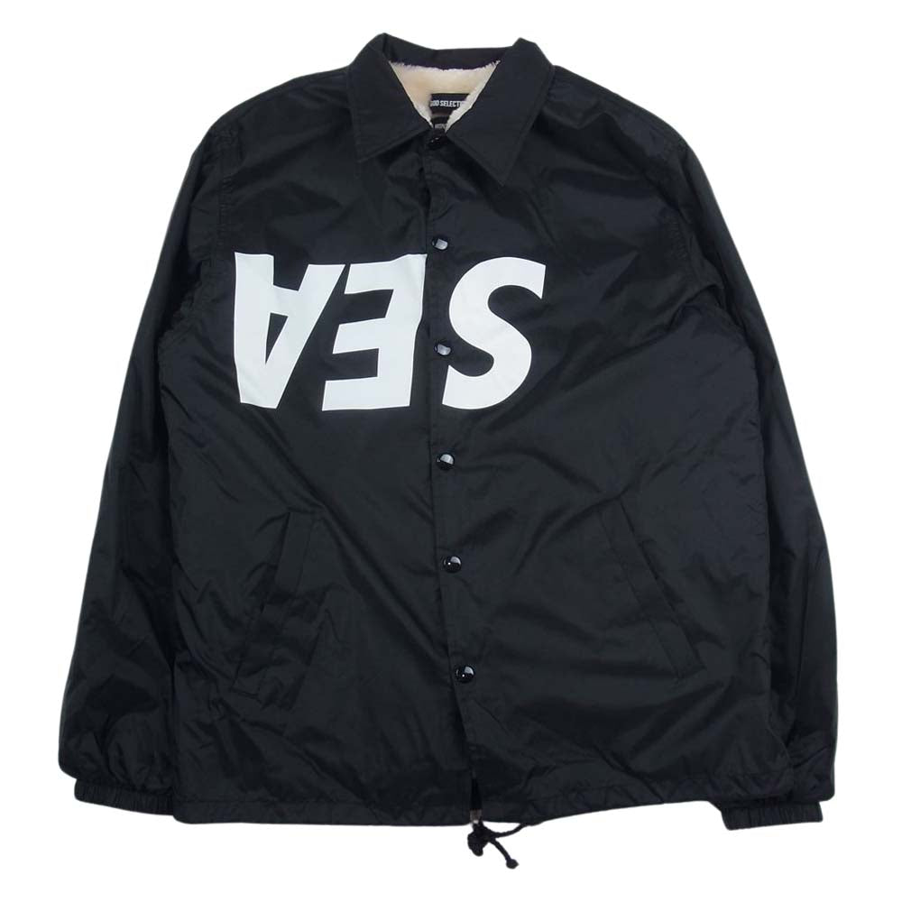 WIND AND SEA ウィンダンシー 21AW GX-A21-WSJK-1 × GOD SELECTIONXXX ゴッドセレクション ゴッド セレクション ボア コーチ ジャケット ブラック系【中古】