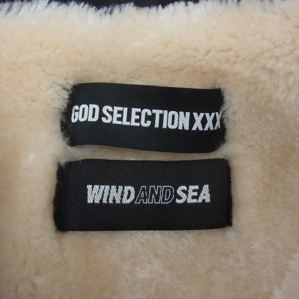 WIND AND SEA ウィンダンシー 21AW GX-A21-WSJK-1 × GOD SELECTIONXXX ゴッドセレクション ゴッド セレクション ボア コーチ ジャケット ブラック系【中古】