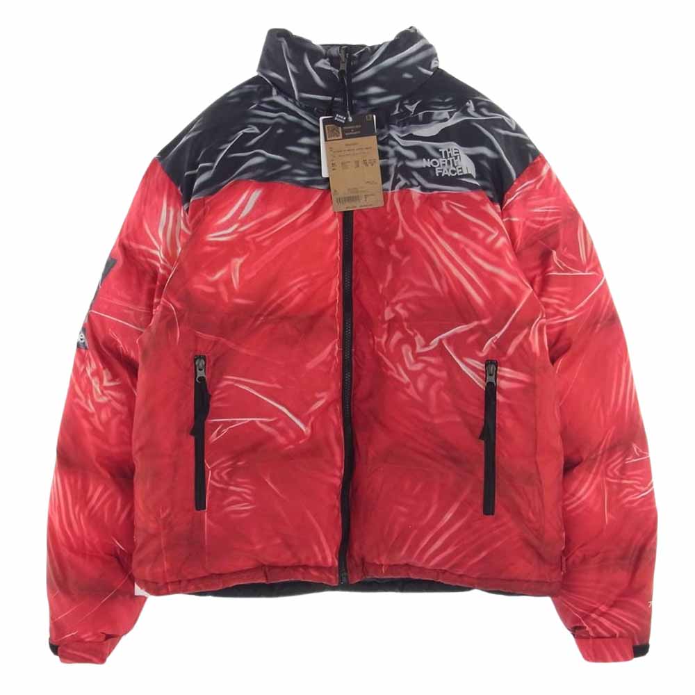 Supreme シュプリーム 23SS  ND02300I The North Face Trompe Loeil Printed Nuptse Jacket ノースフェイス ヌプシ ダウンジャケット レッド系 M【新古品】【未使用】【中古】
