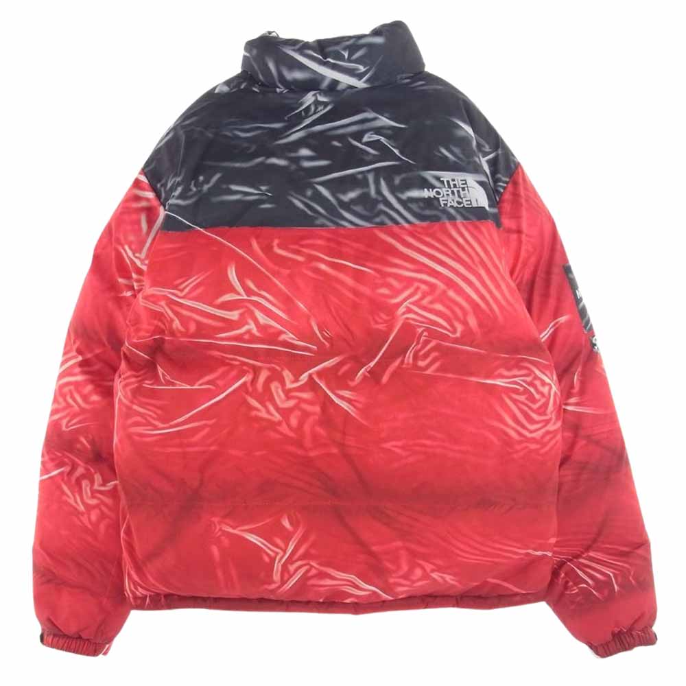 Supreme シュプリーム 23SS  ND02300I The North Face Trompe Loeil Printed Nuptse Jacket ノースフェイス ヌプシ ダウンジャケット レッド系 M【新古品】【未使用】【中古】