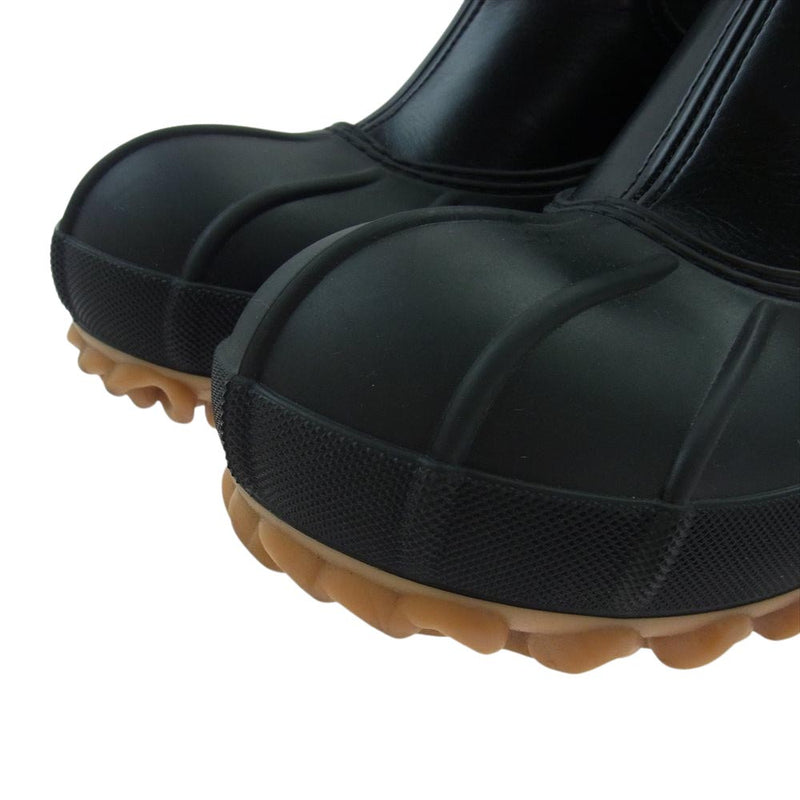 Stella McCartney ステラマッカートニー Duck City faux-leather Chelsea boots ハンティングブーツ サイドゴアブーツ ブラック系 37【中古】