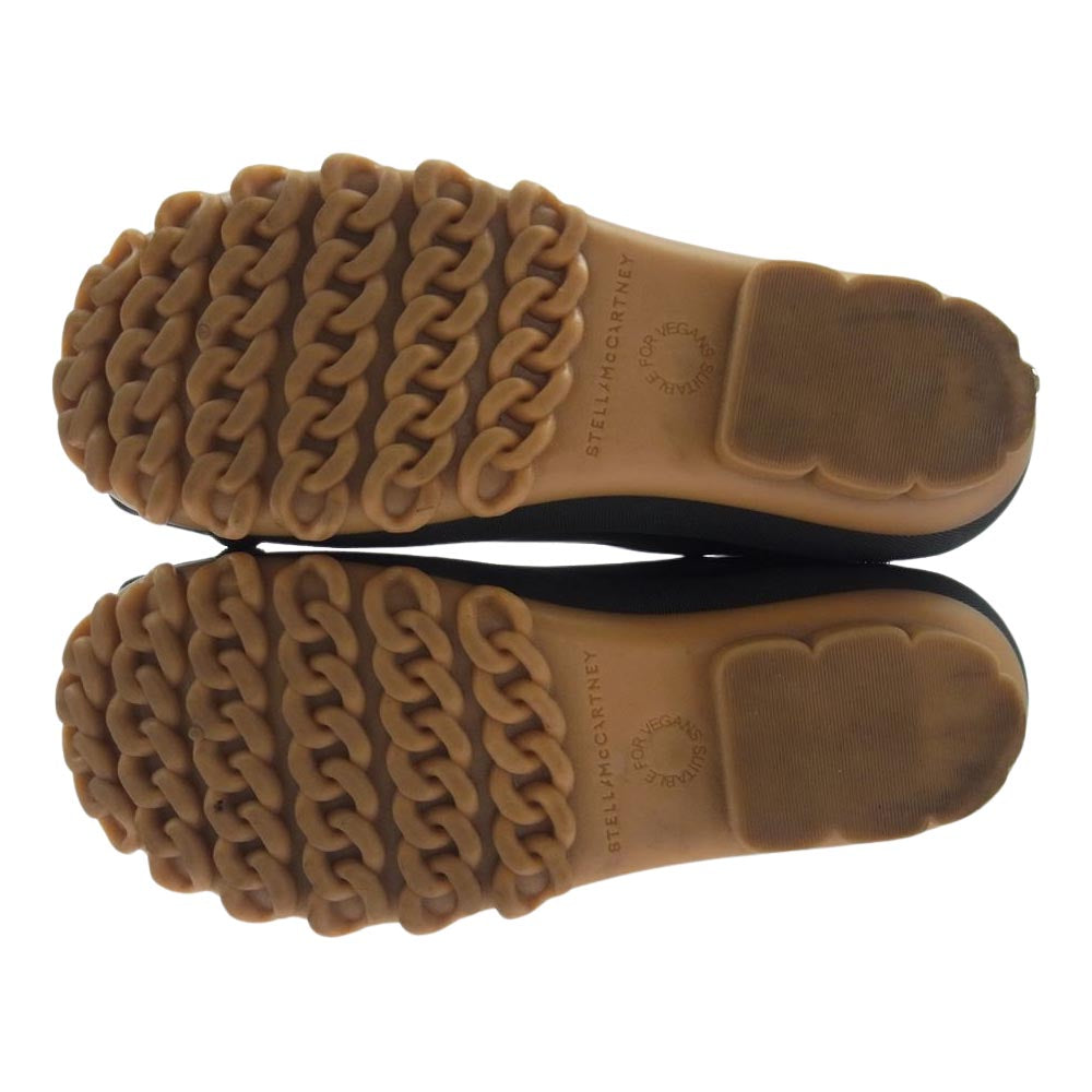 Stella McCartney ステラマッカートニー Duck City faux-leather Chelsea boots ハンティングブーツ サイドゴアブーツ ブラック系 37【中古】