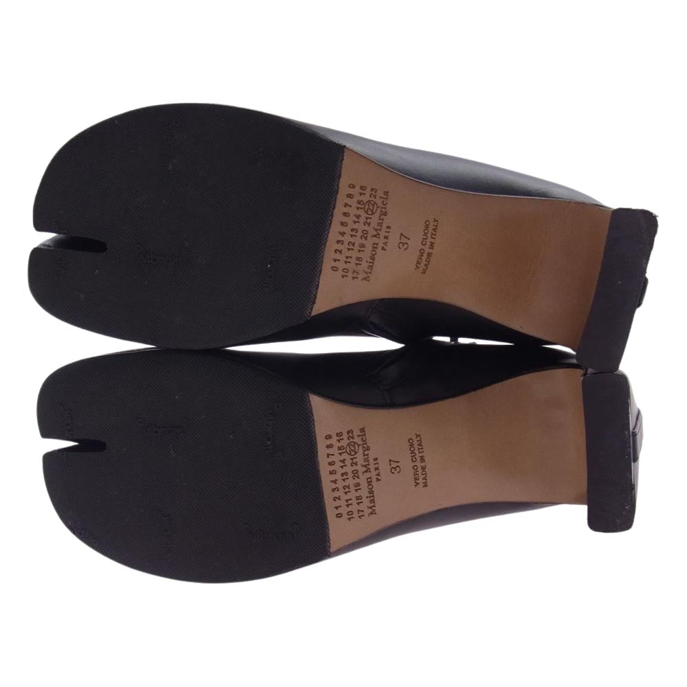 MAISON MARGIELA メゾンマルジェラ 38WU0147 Tabi タビ 足袋 スクエアヒール ショートブーツ ブラック系 37【中古】