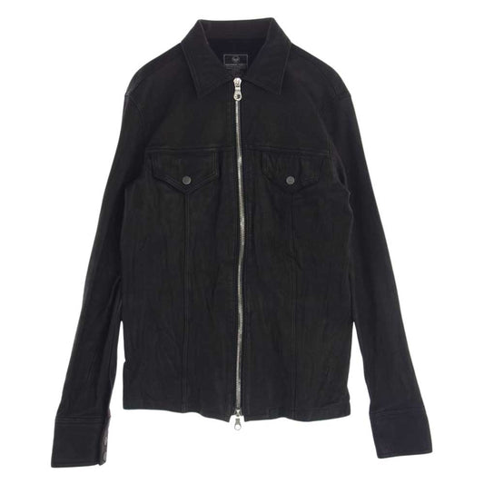 BACKBONE バックボーン BB08SS-LB01 TYPE A-1 ディアスキン レザー ジャケット ブラック系 L【中古】