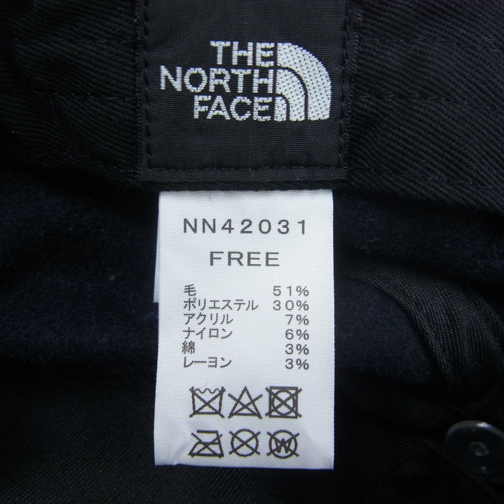 THE NORTH FACE ノースフェイス NN42031 WOOL 6PANEL ウール Nロゴ キャップ ブラック系 F【中古】