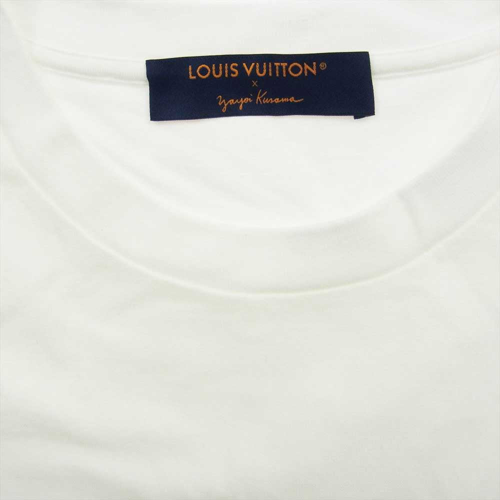 LOUIS VUITTON ルイ・ヴィトン 23SS 1AB74X × 草間彌生 Pumpkins Printed T-Shirt Blanc パンプキンプリンテッド Tシャツ ブロン 半袖  オフホワイト系 XL【中古】