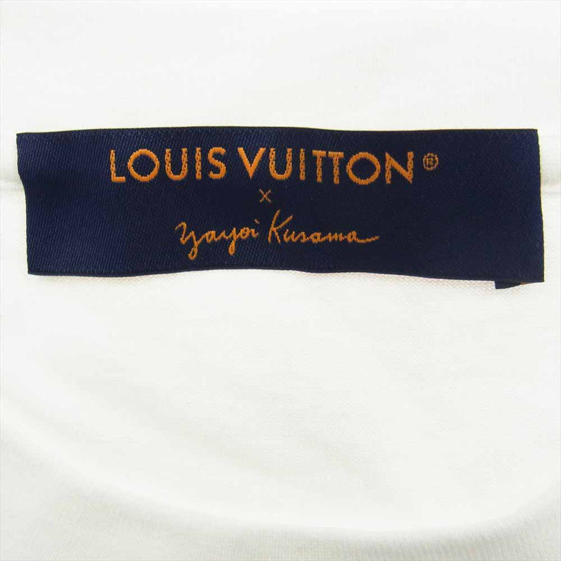 LOUIS VUITTON ルイ・ヴィトン 23SS 1AB74X × 草間彌生 Pumpkins Printed T-Shirt Blanc パンプキンプリンテッド Tシャツ ブロン 半袖  オフホワイト系 XL【中古】