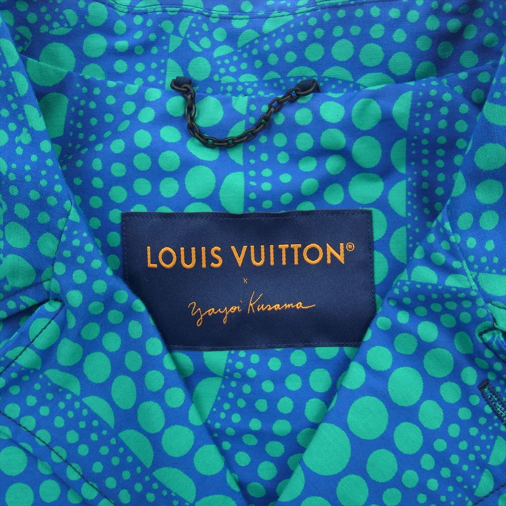 LOUIS VUITTON ルイ・ヴィトン 23SS 1AB8HS × YK 草間彌生 オールオーバー パンプキン ブルゾン ブルー系 52【美品】【中古】