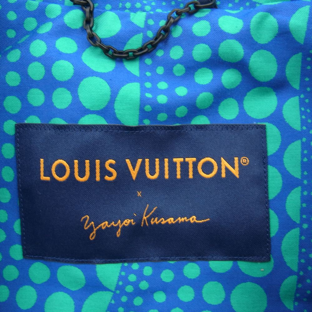 LOUIS VUITTON ルイ・ヴィトン 23SS 1AB8HS × YK 草間彌生 オールオーバー パンプキン ブルゾン ブルー系 52【美品】【中古】