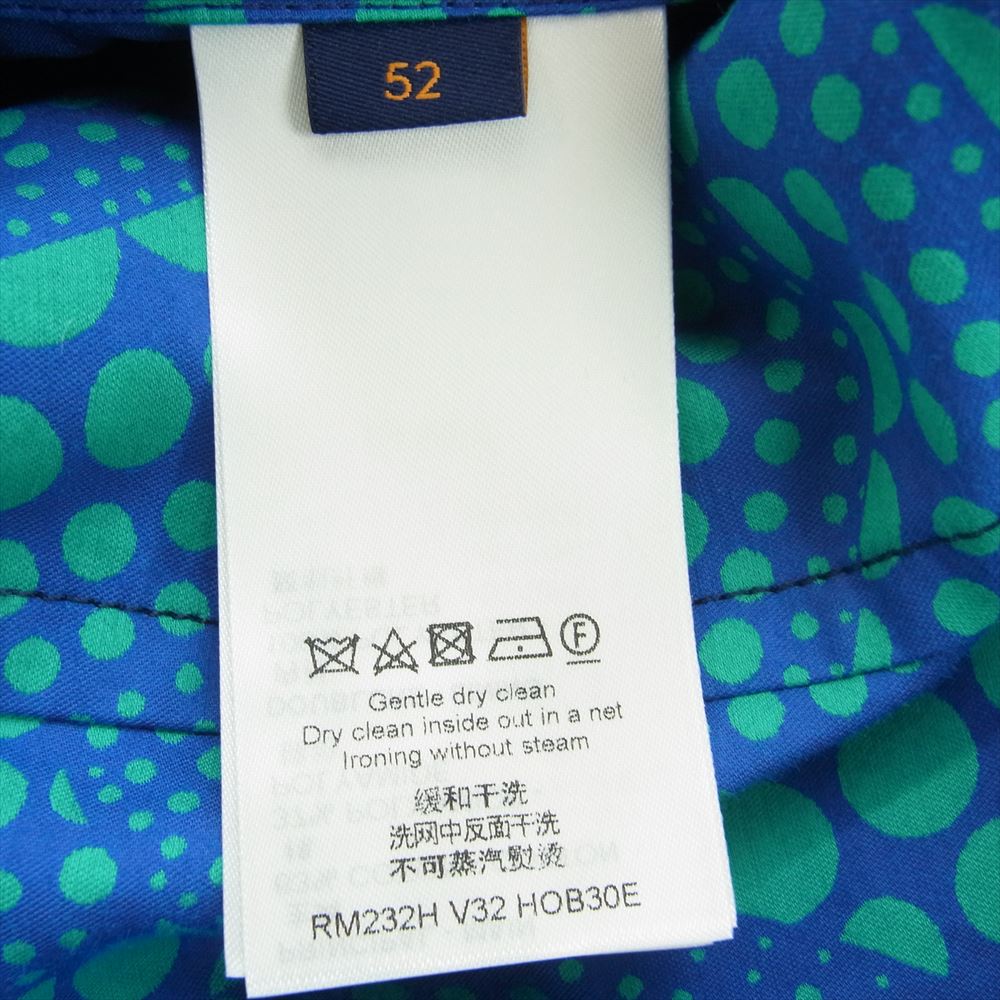 LOUIS VUITTON ルイ・ヴィトン 23SS 1AB8HS × YK 草間彌生 オールオーバー パンプキン ブルゾン ブルー系 52【美品】【中古】