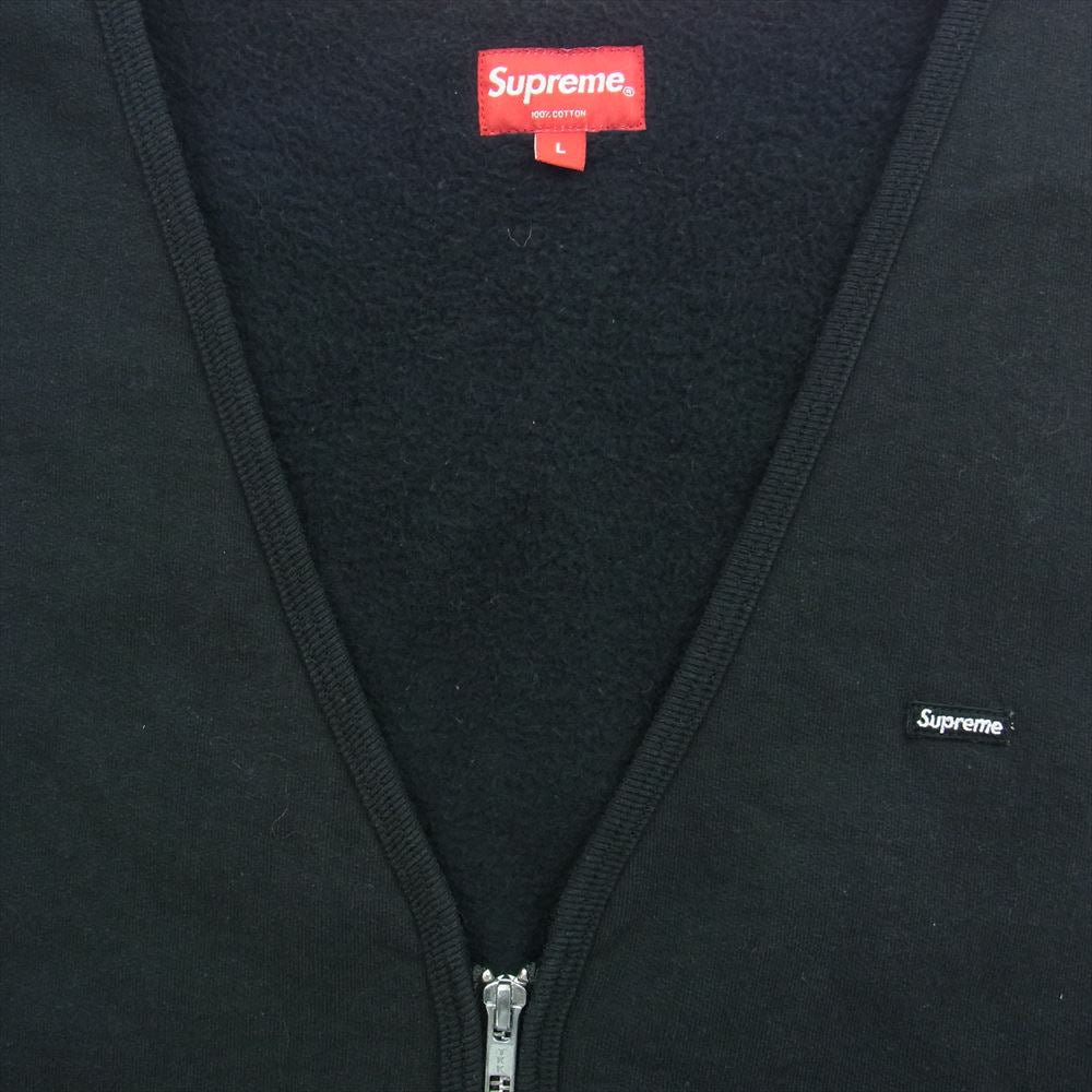 Supreme シュプリーム 20AW Zip Up Sweat Vest ジップ スウェット ベスト ブラック系 L【中古】
