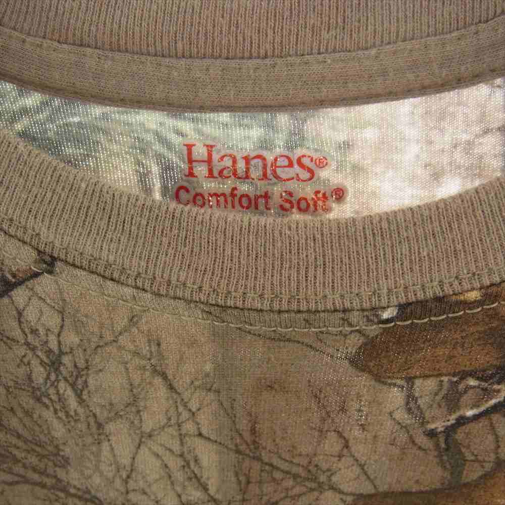 Supreme シュプリーム 17AW Hanes Realtree Tagless ヘインズ リアルツリー タグレス 半袖 Tシャツ ブラウン系 カーキ系 S【中古】