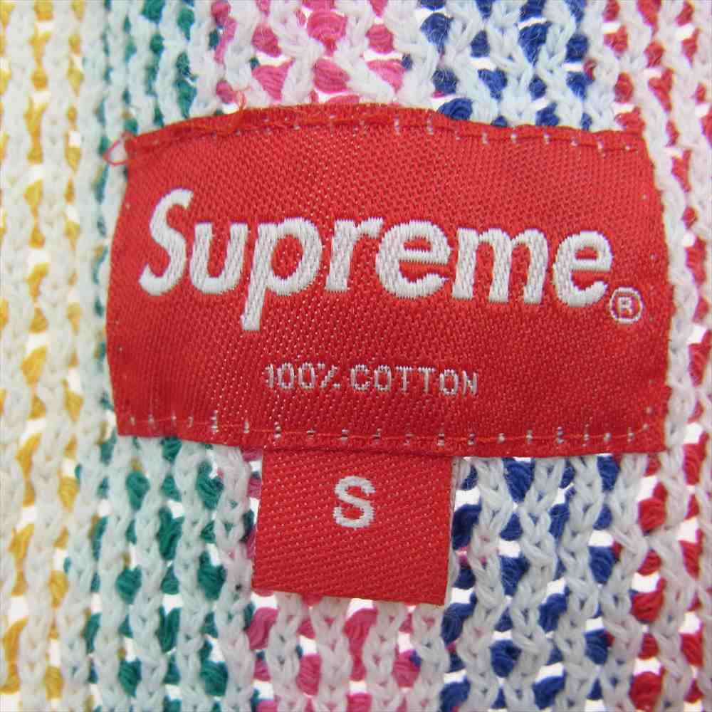 Supreme シュプリーム 19SS Knit Stripe Tank Top ニット ストライプ タンクトップ マルチカラー系 S【中古】