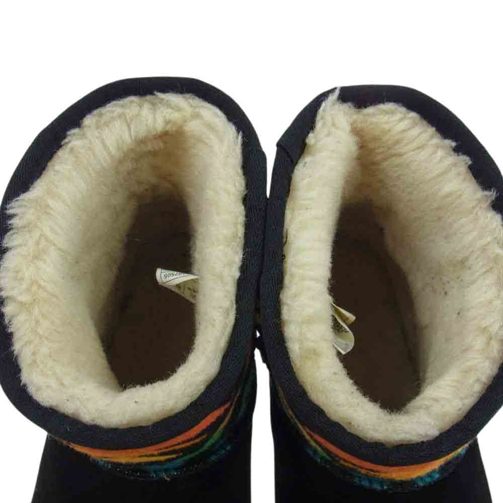 UGG アグ F19014G PENDLETON ペンドルトン スエード ショートブーツ ブラック系 26cm【中古】