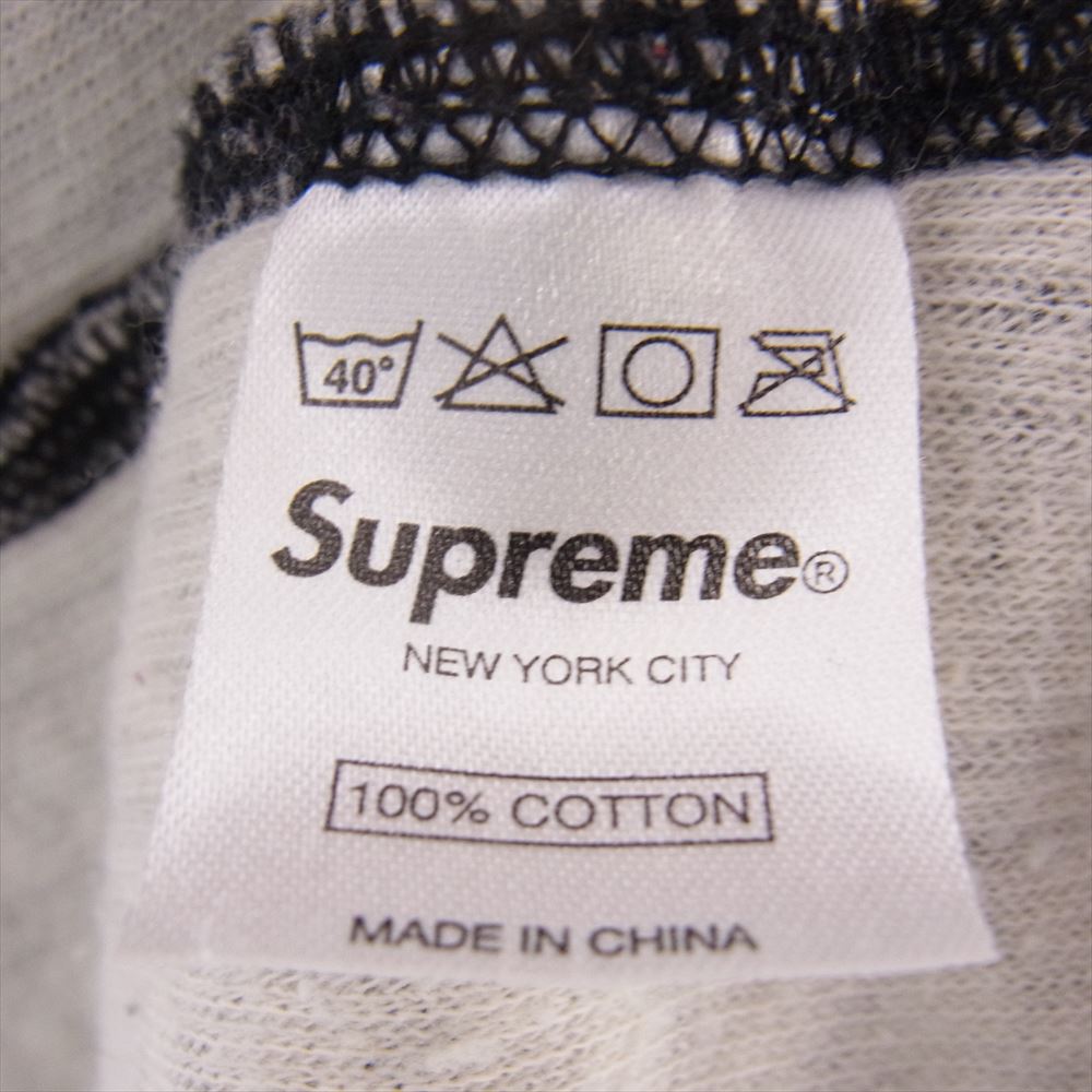 Supreme シュプリーム ピンストライプ ダブル ストライプ 長袖 Tシャツ ネイビー ダークネイビー系 ホワイト系 SMALL【中古】