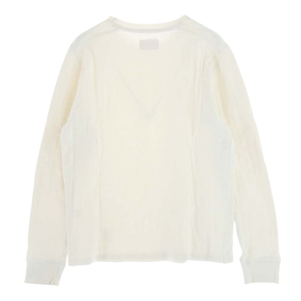 Supreme シュプリーム ピンストライプ ストライプ 長袖 Tシャツ ホワイト オフホワイト系 S【中古】