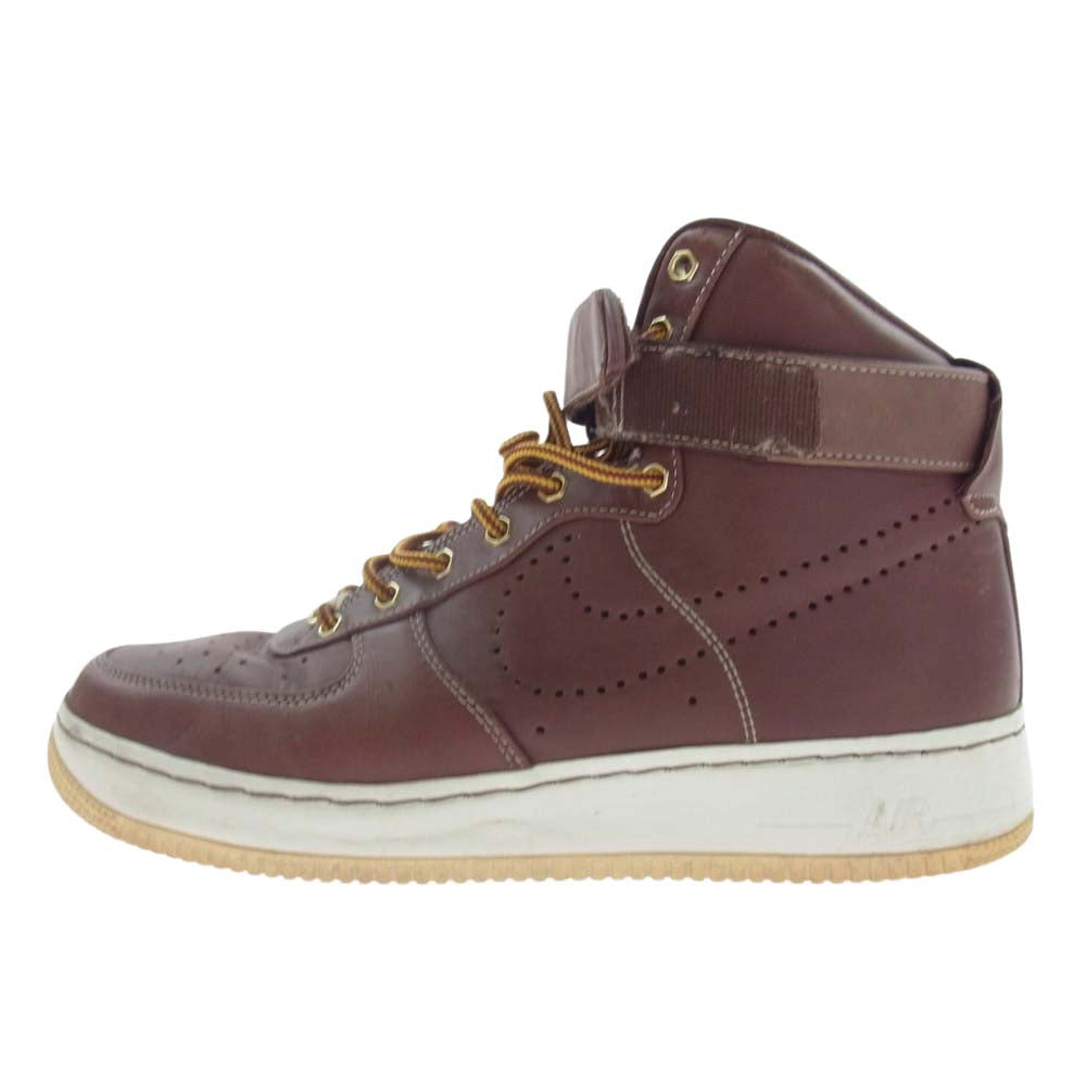 NIKE ナイキ 400895-600 AIR FORCE 1 SUPREME HI AF1 エアフォースワン サプリーム スニーカー ブラウン系 26.5cm【中古】