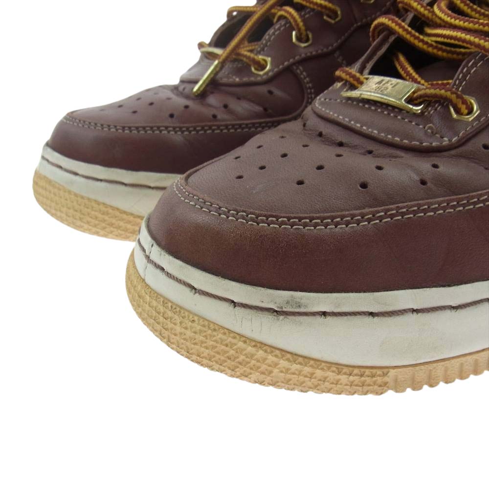 NIKE ナイキ 400895-600 AIR FORCE 1 SUPREME HI AF1 エアフォースワン サプリーム スニーカー ブラウン系 26.5cm【中古】