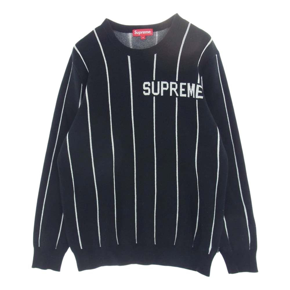 supreme スウェット　セーター　総柄　ロゴ　マルチカラー　L 大きいサイズ